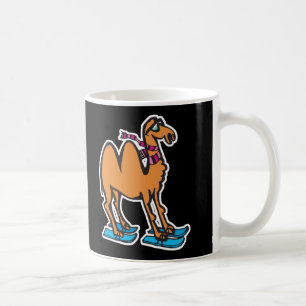 Lustiges Kamel auf Skiern Tasse