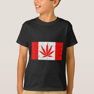 Lustiges Kanada & Cannabisblatt! Kanadische ne T-Shirt