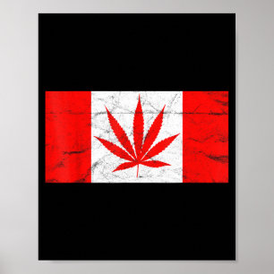 Lustiges Kanada &amp; Weed-Blatt! Kanadische neue  Poster