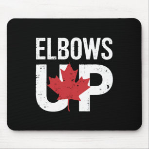 Lustiges Kanada-Meme reckt die Ellenbogen hoch Mousepad