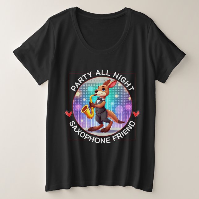 Lustiges Känguru Große Größe T-Shirt (Design vorne)