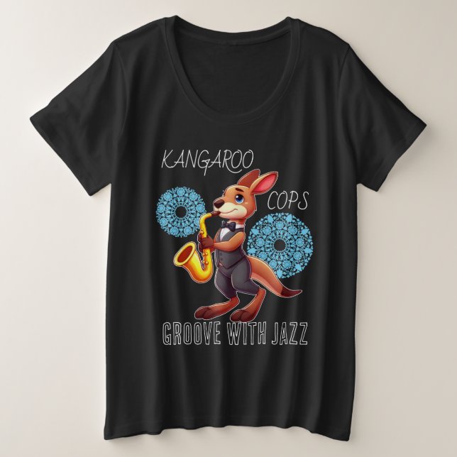 Lustiges Känguru Große Größe T-Shirt (Design vorne)