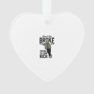 Lustiges kaputtes aber reiches Vibes Vintage-Hund- Ornament