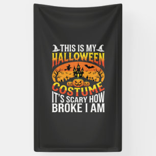 Lustiges kaputtes Halloween-Kostenüm Grusel-Haus-D Banner
