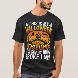 Lustiges kaputtes Halloween-Kostüm Spukhaus-Design T-Shirt
