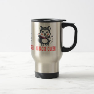 Lustiges Karaoke-Geschenk für Hunde Liebhaber Sibe Reisebecher