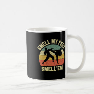 Lustiges Karate Rieche an meinen Füßen Martial Art Kaffeetasse