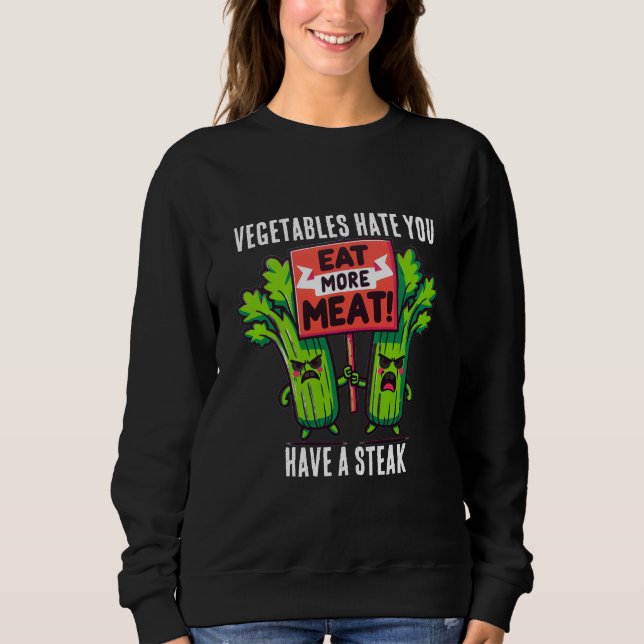 Lustiges Karnivoren-Sweatshirt  Sweatshirt (Vorderseite)