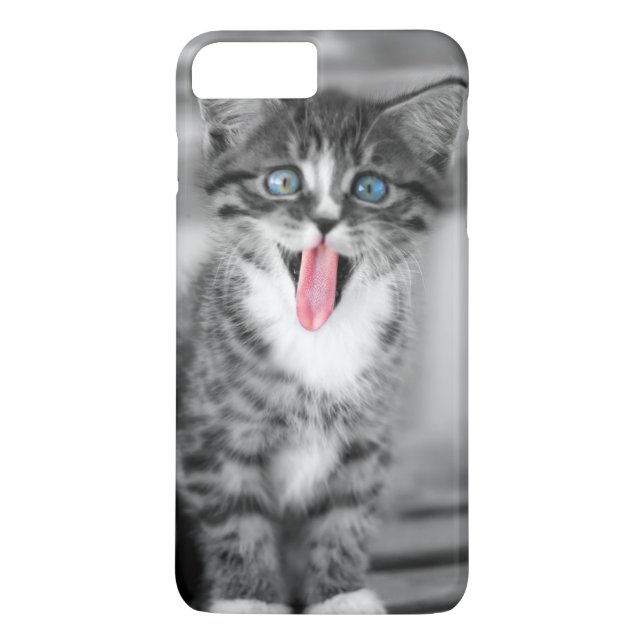 Lustiges Kätzchen Case-Mate iPhone Hülle (Rückseite)