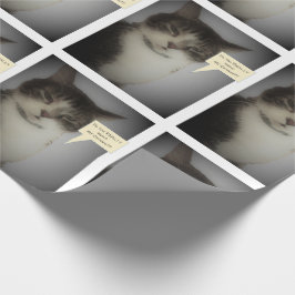 Lustiges Katzen-Foto Geschenkpapier