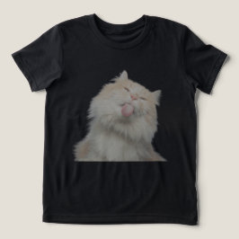 Lustiges Katzen-Kinder-T-Shirt mit individuellem H Tri-Blend Shirt