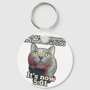 Lustiges Katzen-Meme für Katzenfans und Katzenlieb Schlüsselanhänger