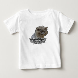 Lustiges Katzen-Meme für Katzenliebhaber und Katze Baby T-shirt