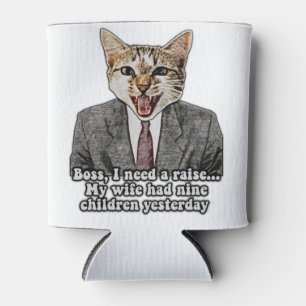 Lustiges Katzen-Meme für Katzenliebhaber und Katze Dosenkühler