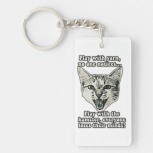 Lustiges Katzen-Meme für Katzenmenschen und Katzen Schlüsselanhänger