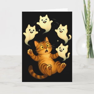 Lustiges Katzen-Meme Soky Halloween-Kätzchen Karte