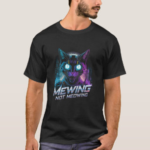 Lustiges Katzen-Meme-T-Shirt Miauen LooksMax Maune T-Shirt