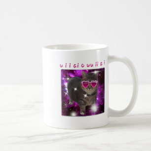 Lustiges Katzen-Meme Valentinstag Süße Katzenliebh Kaffeetasse