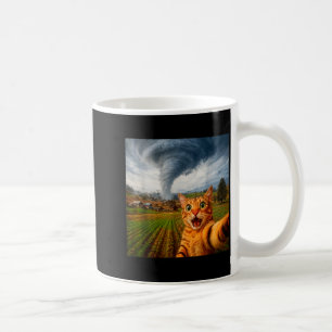Lustiges Katzen-Selfie-Meme-Tornado Kaffeetasse