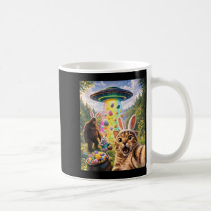 Lustiges Katzen-Selfie mit Osterhasenohren Bigfoot Kaffeetasse
