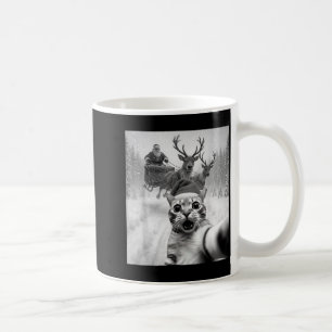Lustiges Katzen-Selfie-Santa-Frohe-Weihnachten-Xma Kaffeetasse