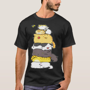Lustiges Katzen-T-Shirt Behold A Meowtain Katzen B T-Shirt