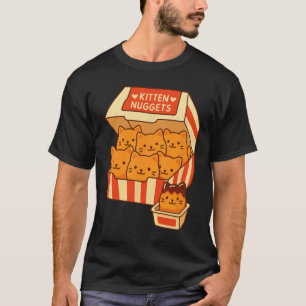 Lustiges Katzenbesitzer-T-Shirt Kätzchen Nuggets E T-Shirt