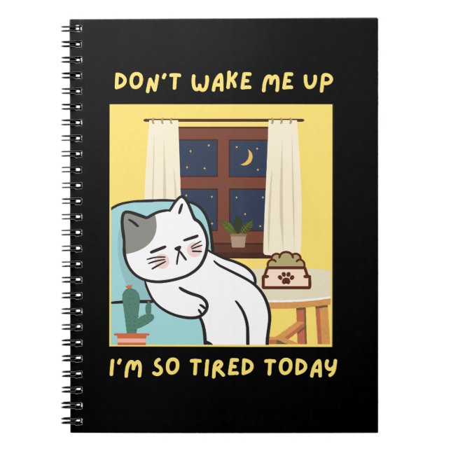 lustiges Katzendesign für Kinder - trendiges Desig Notizblock (Vorderseite)