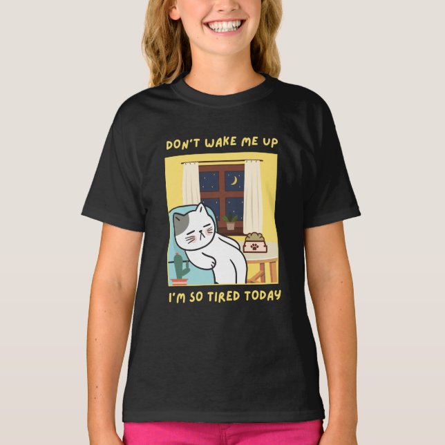 lustiges Katzendesign für Kinder - trendiges Desig T-Shirt (Vorderseite)