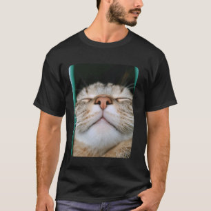 Lustiges Katzengesicht Selfie T-Shirt