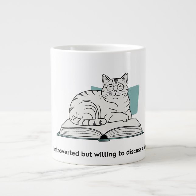 Lustiges Katzenliebhaber-Geschenk   Jumbo-Tasse (Vorderseite)