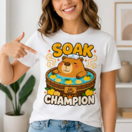 Lustiges Kawaii Capybara Soak Champion Onsen T-Shi T-Shirt