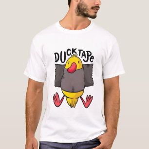 Lustiges Kawaii-Ente in Klebeband eingewickelt T-Shirt
