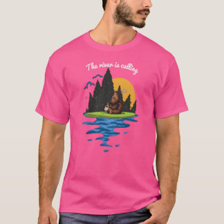 Lustiges Kayaking-Camping-Geschenk Kunstgeschenk T-Shirt