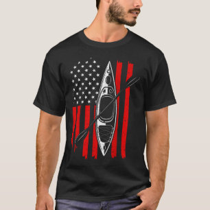 Lustiges Kayaking für coole amerikanische Flagge T-Shirt