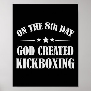 Lustiges Kickbox-Geschenk Bibel Martial Arts Kick Poster