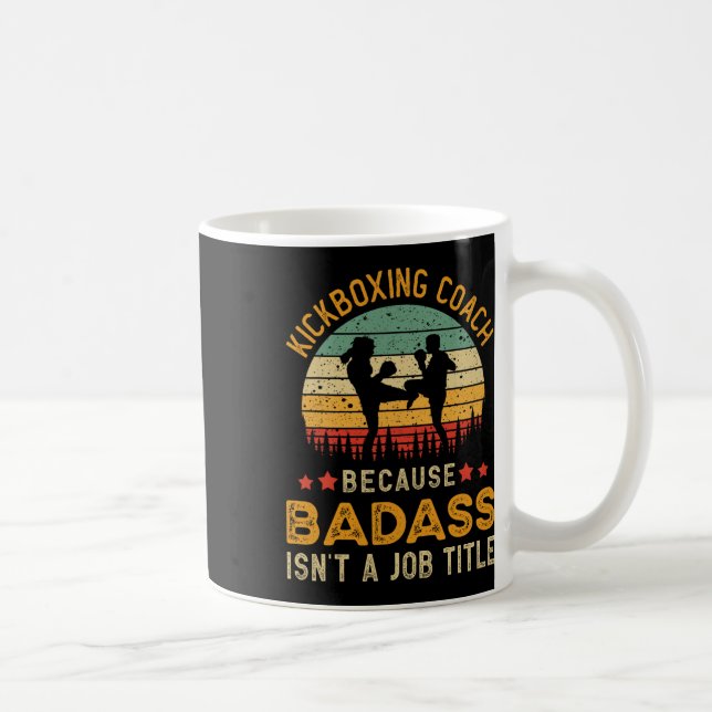 Lustiges Kickbox-Trainer-Geschenk für Männer, D Ki Kaffeetasse (Rechts)