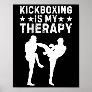 Lustiges Kickboxen für Männer Frauen Kickboxer Wor Poster