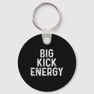 Lustiges Kickboxen Große Kick-Energie Schlüsselanhänger