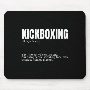 Lustiges Kickboxen-Hobby-Zitat Definition Mousepad
