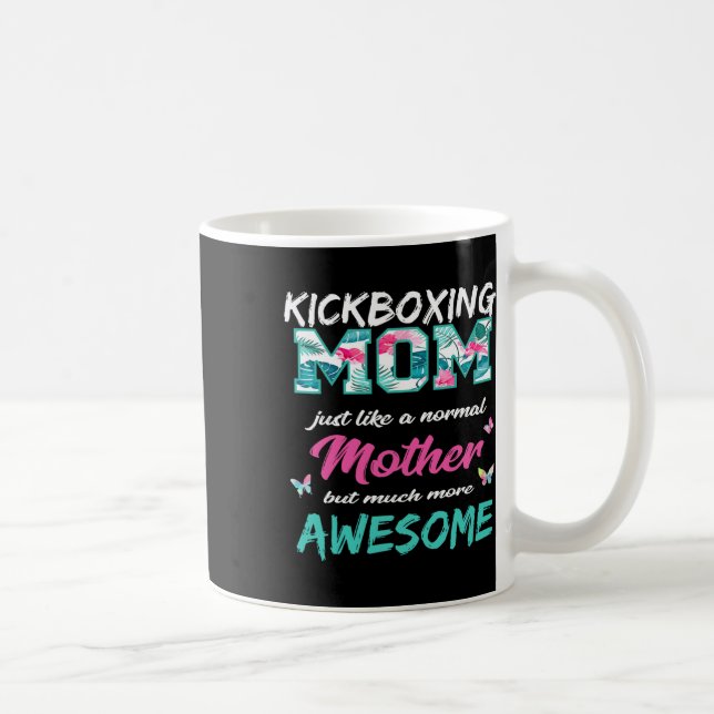 Lustiges Kickboxen-Mutter-T-Shirt Sport Mutter  Kaffeetasse (Rechts)