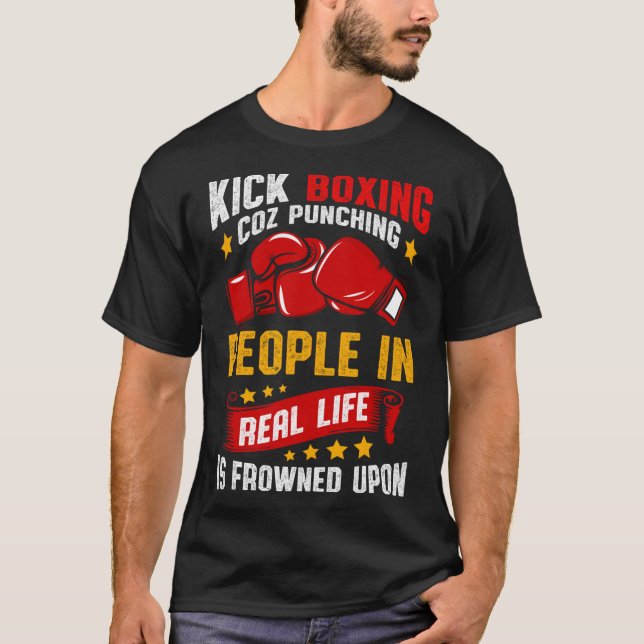 Lustiges Kickboxen  T-Shirt (Vorderseite)