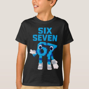 Lustiges Kinder-Meme Sechs Sieben 6 7 Italienische T-Shirt