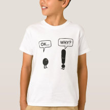Lustiges Kinder T-Shirt – „OK… WARUM?“ Minimalisti