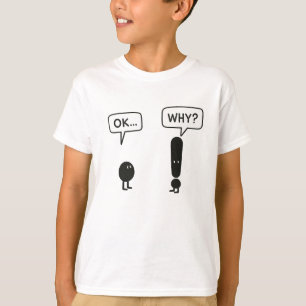 Lustiges Kinder T-Shirt – „OK… WARUM?“ Minimalisti