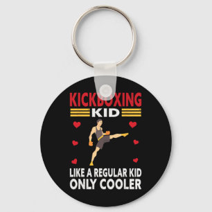 Lustiges Kinderkickboxer-Outfit - Boxendes Kind Schlüsselanhänger