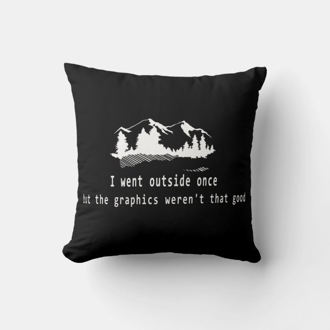 lustiges Kissen für Gamers, Geeks und Nerds (Vorderseite)