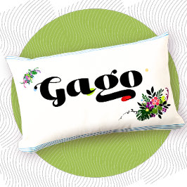 Lustiges Kissen 'Gago' Filipino Boho Dekor