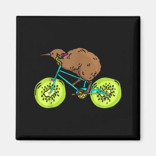 Lustiges Kiwi-Biker-Fahrradgeschenk Neuseeland Magnet