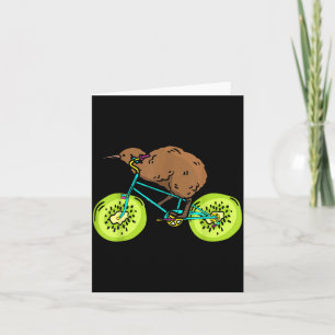 Lustiges Kiwi-Biker-Rad-Geschenk Neuseeland Karte